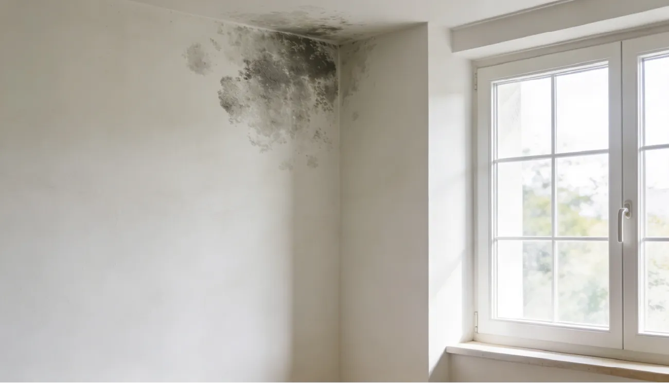 Moho en pared de vivienda en A Coruña